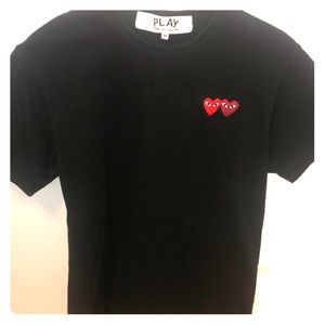 Comme De Garçons Double Heart Medium T-shirt